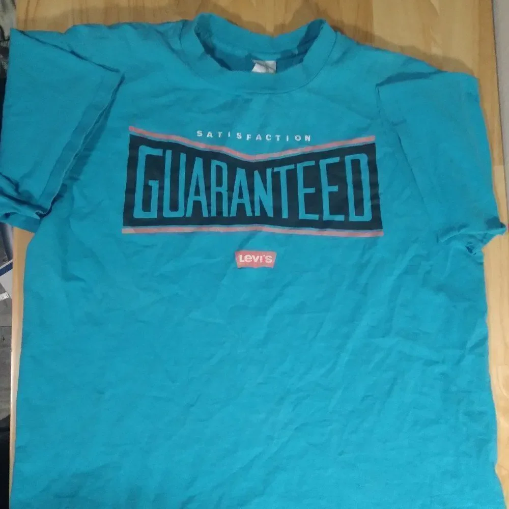 Vintage Single Stitch Levi's Satisfaction Guaranteed Logo T-Shirt